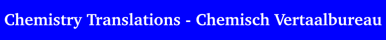 Chemistry Translations - Chemisch
          Vertaalbureau